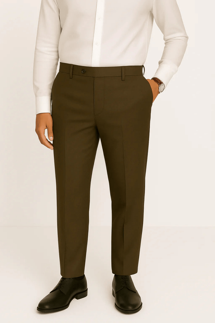 Umber Olive Dress Pant - muzaym